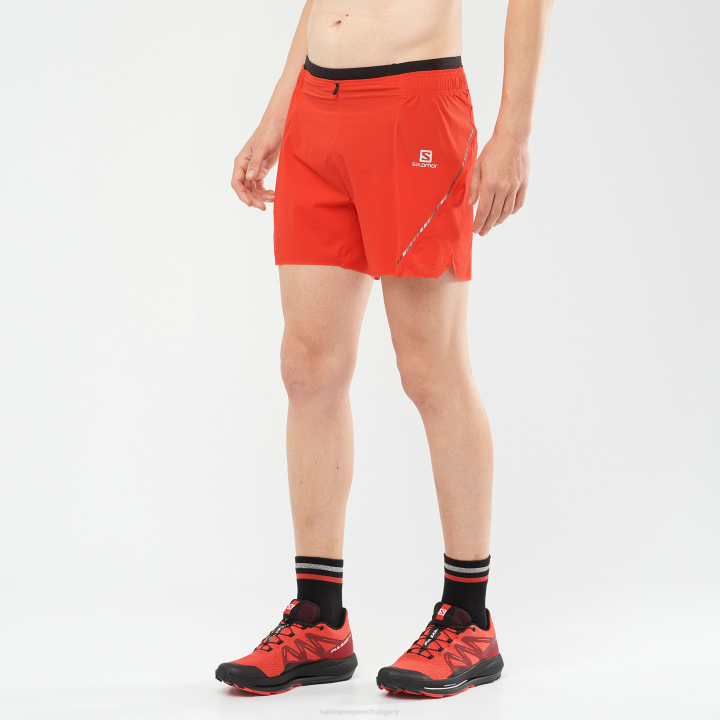 T884972 Salomon tűzpiros férfi rövidnadrág sense aero 5'' tűzpiros