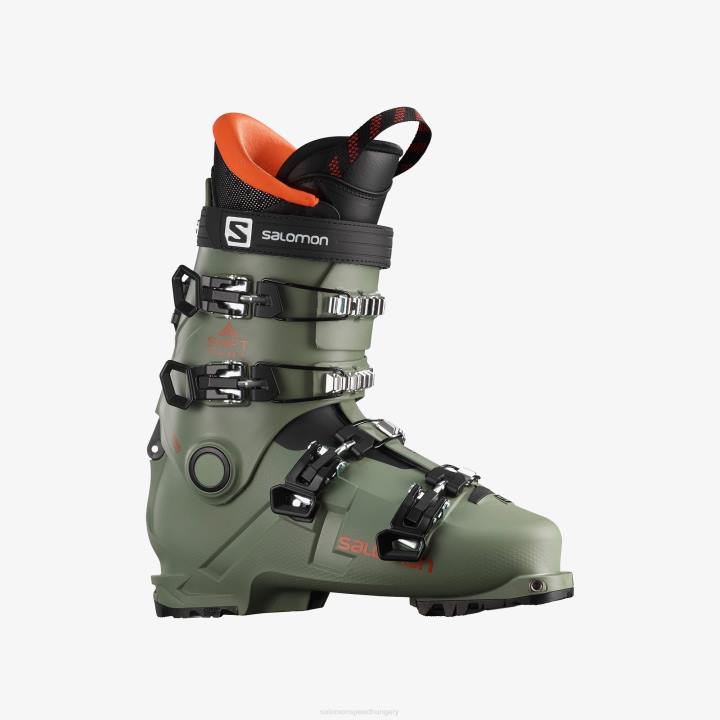 T884495 Salomon olajzöld/fekete/narancs shift pro 80t sícipőnél junior olajzöld