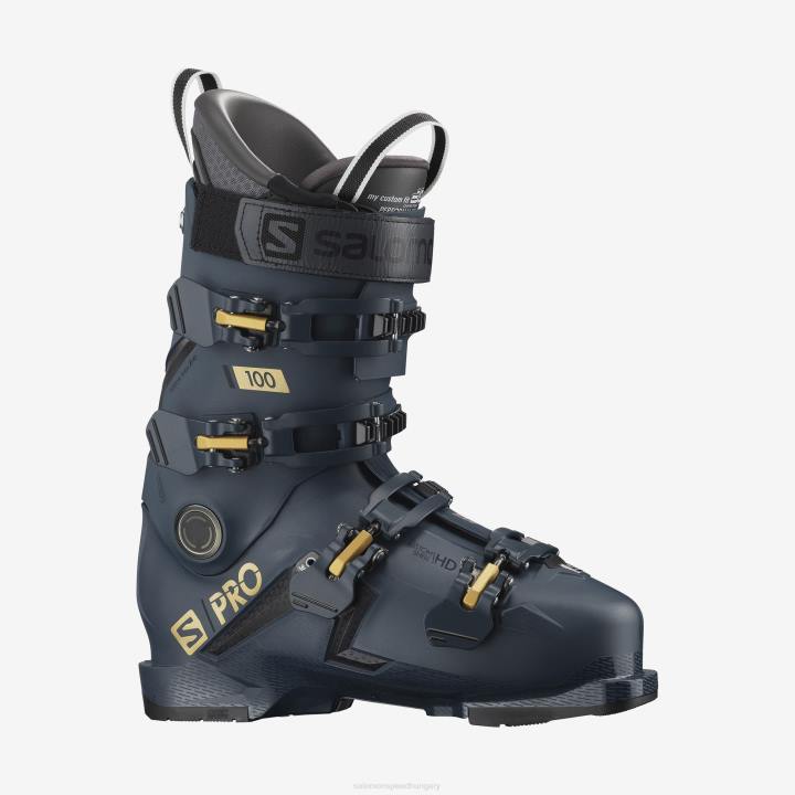 T8841174 Salomon benzin kék-arany-fekete férfi on-piste csizma s/pro 100 benzin kék-arany-fekete