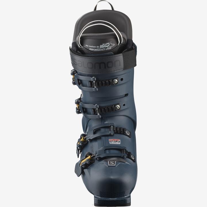 T8841174 Salomon benzin kék-arany-fekete férfi on-piste csizma s/pro 100 benzin kék-arany-fekete