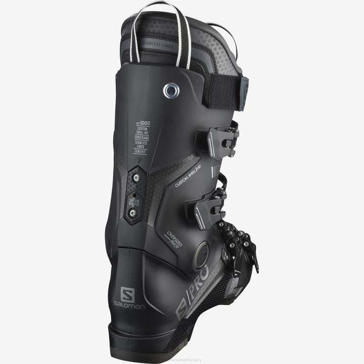 T8841175 Salomon fekete-belluga-sötét ezüst férfi on-piste csizma s/pro 100 fekete-belluga-sötét ezüst