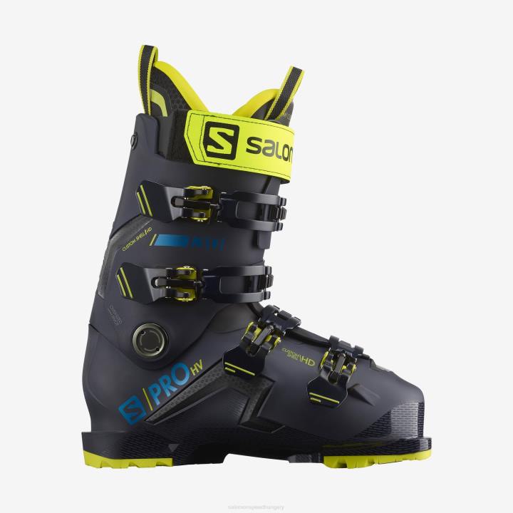 T8841176 Salomon éjszakai égbolt-sav zöld-fekete férfi on-piste csizma s/pro hv 130 éjszaka ég-sav zöld-fekete