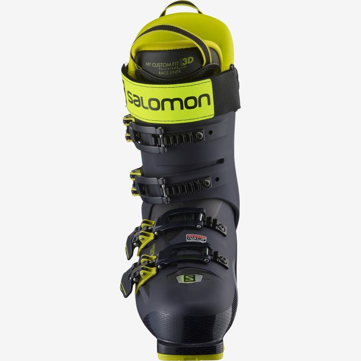 T8841176 Salomon éjszakai égbolt-sav zöld-fekete férfi on-piste csizma s/pro hv 130 éjszaka ég-sav zöld-fekete