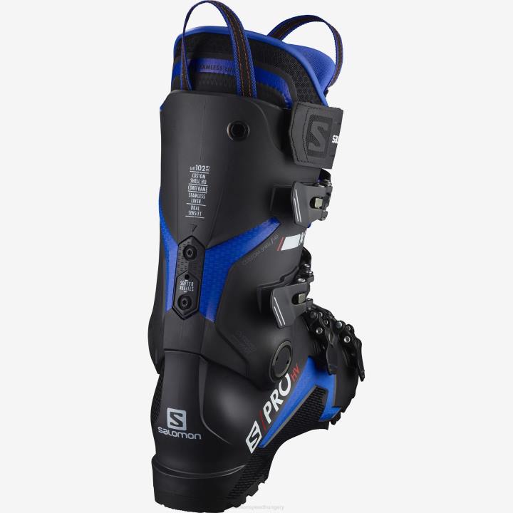 T8841177 Salomon fekete-faj kék-piros férfi on-piste csizma s/pro hv 130 black-race kék-piros