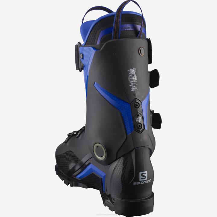 T8841177 Salomon fekete-faj kék-piros férfi on-piste csizma s/pro hv 130 black-race kék-piros