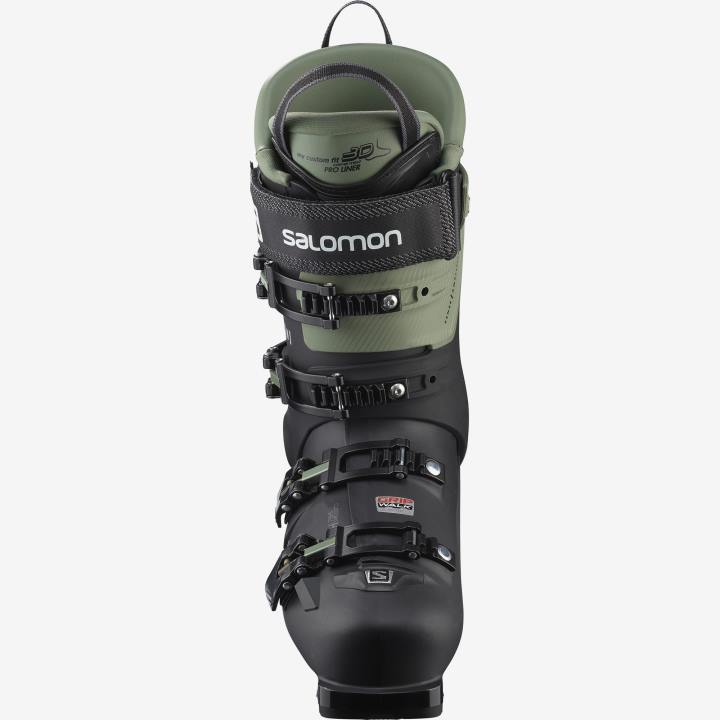 T8841178 Salomon fekete-olaj zöld-ezüst férfi on-piste csizma s/max 120 fekete-olaj zöld-ezüst