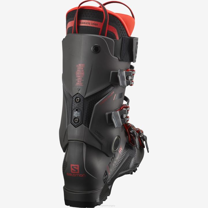 T8841179 Salomon beluga metál-vörös metál férfi on-piste csizma s/pro hv 120 beluga metál-piros metál