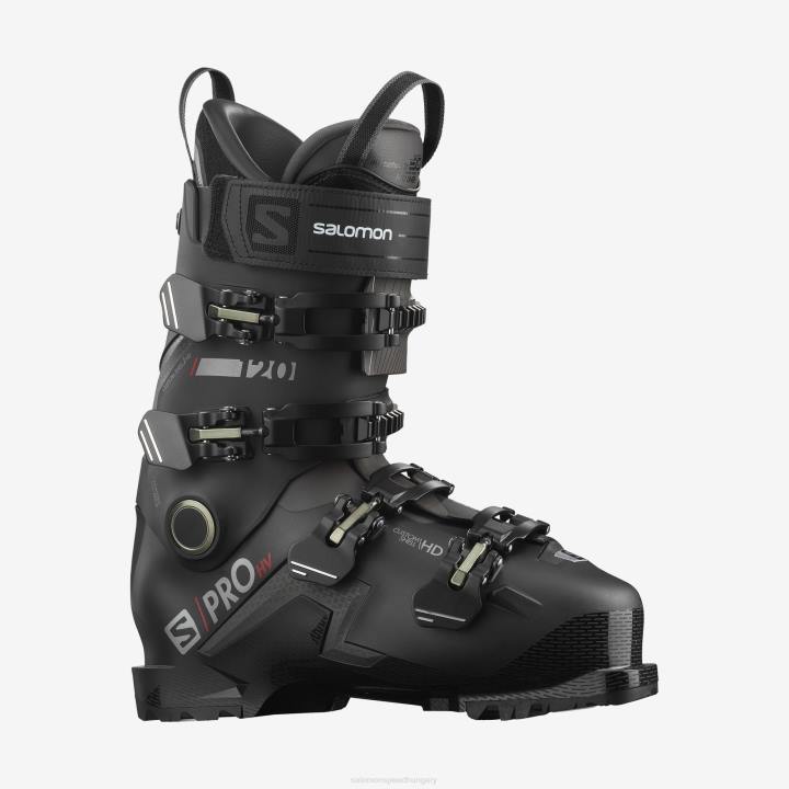 T8841180 Salomon fekete-vörös-belluga férfi on-piste csizma s/pro hv 120 fekete-piros-belluga