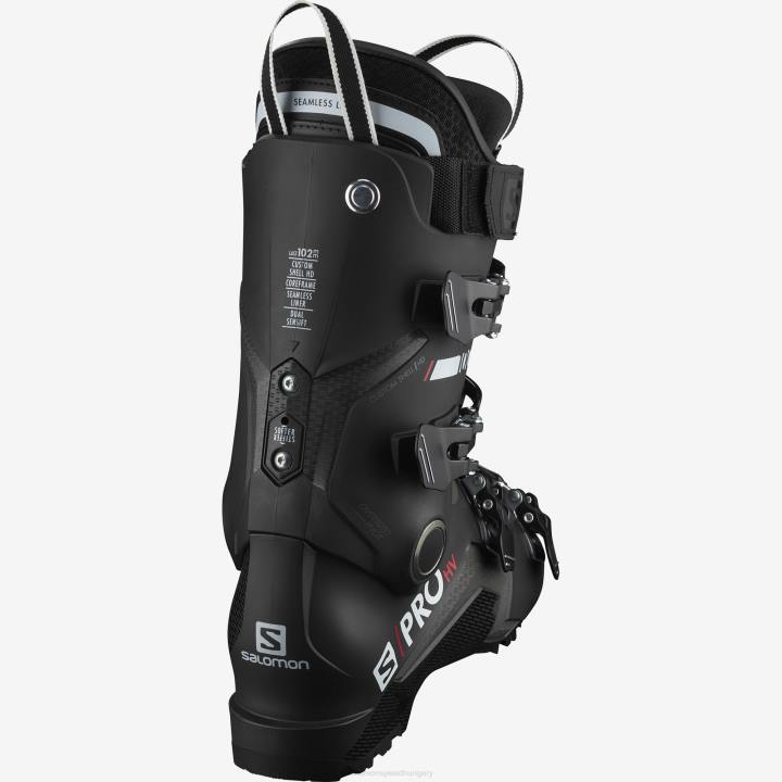 T8841182 Salomon fekete-belluga-piros férfi on-piste csizma s/pro hv 100 fekete-belluga-piros