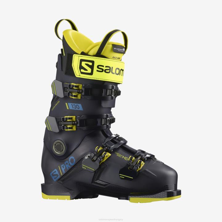 T8841183 Salomon éjszakai égbolt-sárga-középkori kék férfi on-piste csizma s/pro 130 éjszakai égbolt-sárga-középkori kék
