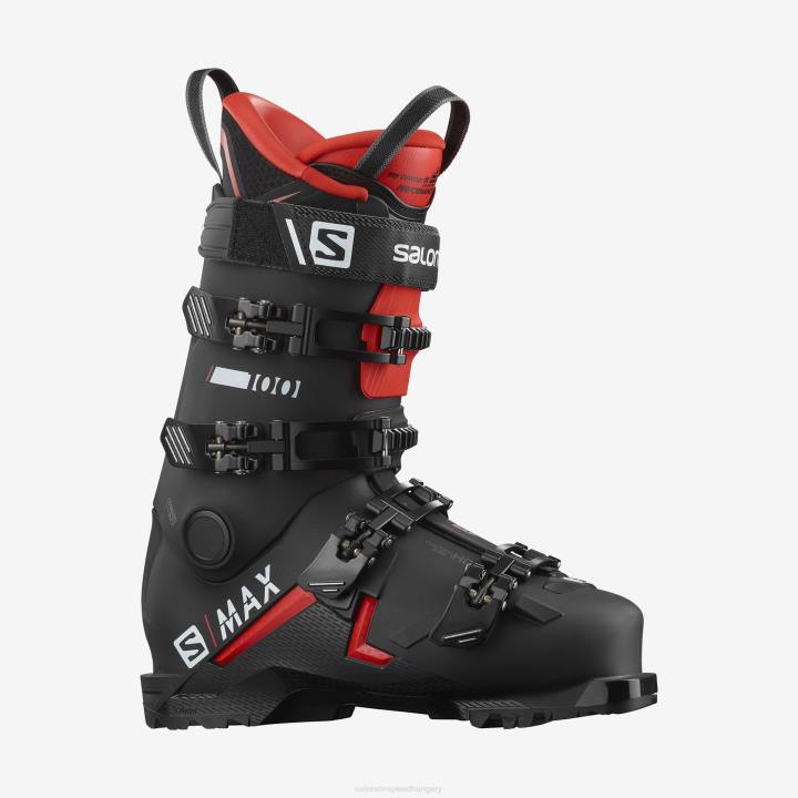 T8841188 Salomon fekete-piros-fehér férfi on-piste csizma s/max 100 fekete-piros-fehér
