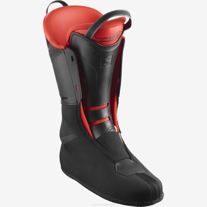 T8841188 Salomon fekete-piros-fehér férfi on-piste csizma s/max 100 fekete-piros-fehér