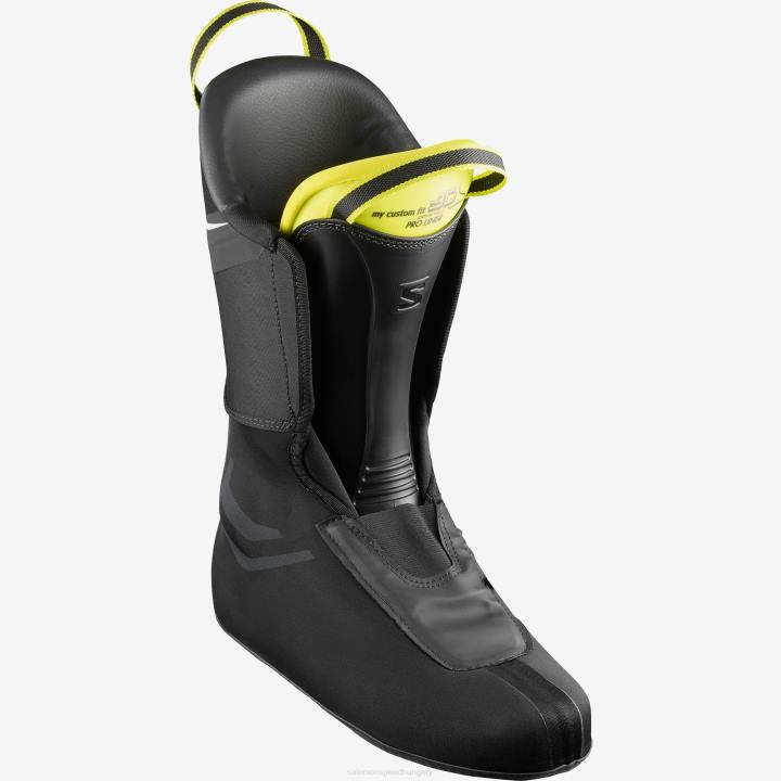 T8842165 Salomon fekete-sav zöld-fehér férfi on-piste csizma s/pro 110 fekete-sav zöld-fehér