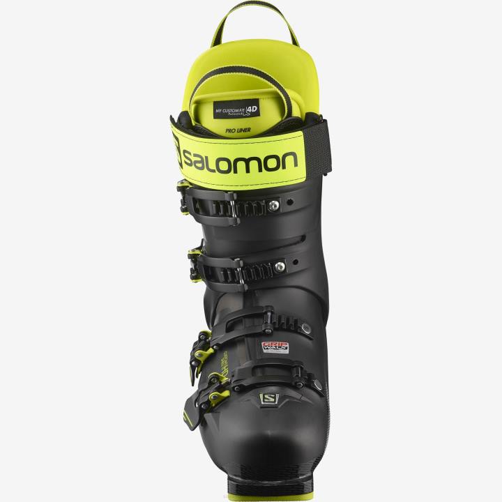 T8842166 Salomon fekete-sav zöld-sötét ezüst férfi on-piste csizma s/pro 110 fekete-sav zöld-sötét ezüst
