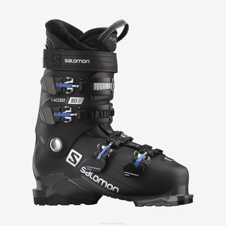 T8842168 Salomon fekete-fehér férfi on-piste csizma x access 80 széles fekete-fehér