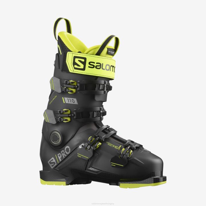 T8842948 Salomon fekete/savzöld/sötétezüst metál05 s pro 110 gw sícipő férfi - d2x fekete sav zöld sötét ezüst metál05
