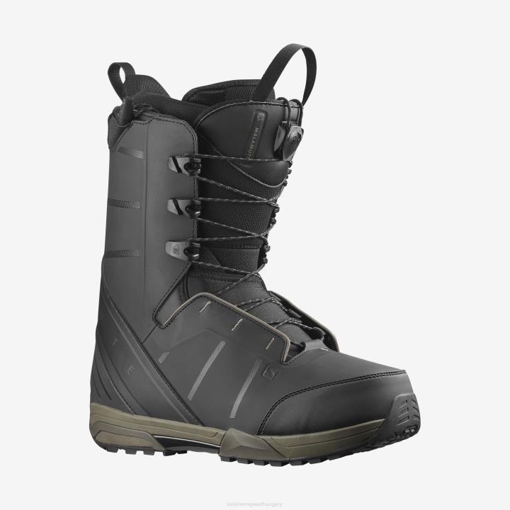 T8841383 Salomon fekete-bungee zsinór férfi snowboard csizma malamut fekete-bungee zsinór