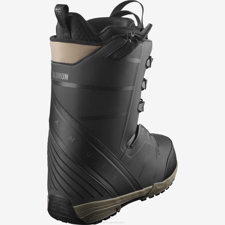 T8841383 Salomon fekete-bungee zsinór férfi snowboard csizma malamut fekete-bungee zsinór