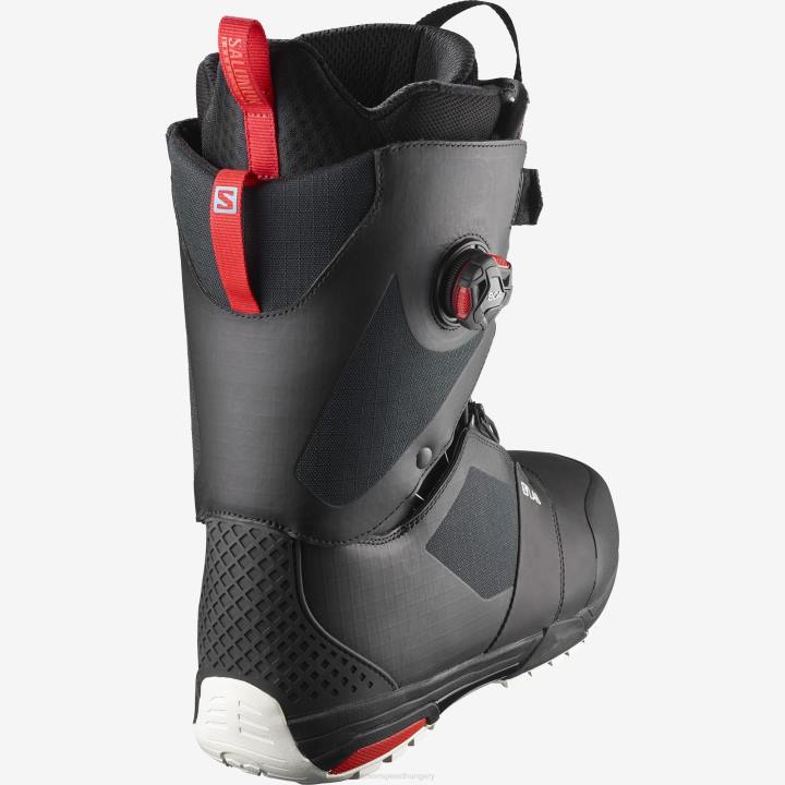 T8841384 Salomon fekete-versenypiros férfi snowboard csizma trek s/lab black-racing piros