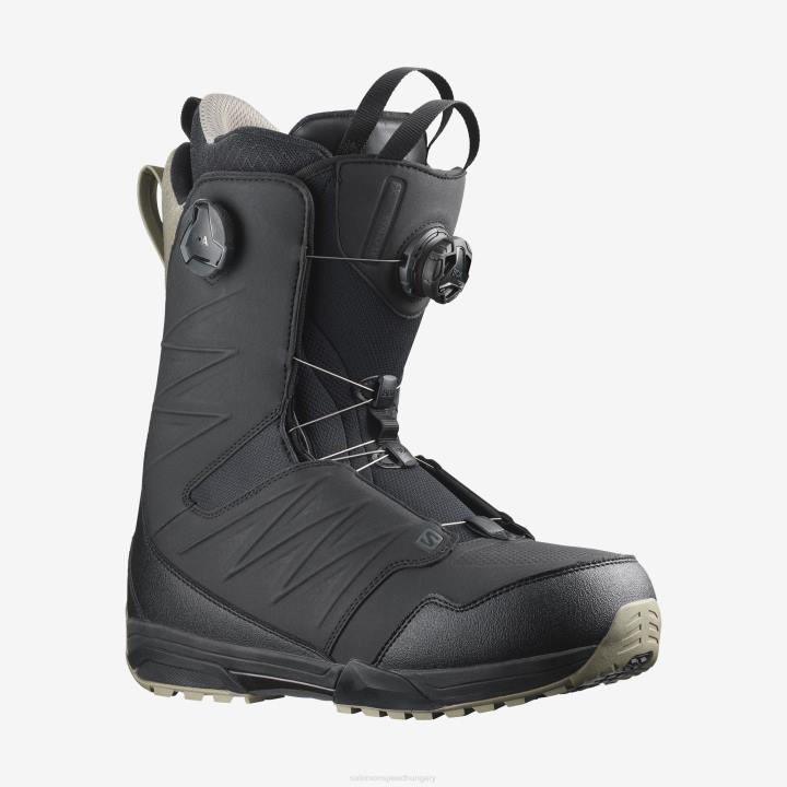 T8841385 Salomon fekete-vetiver férfi snowboard csizma synapse focus boa fekete-vetiver