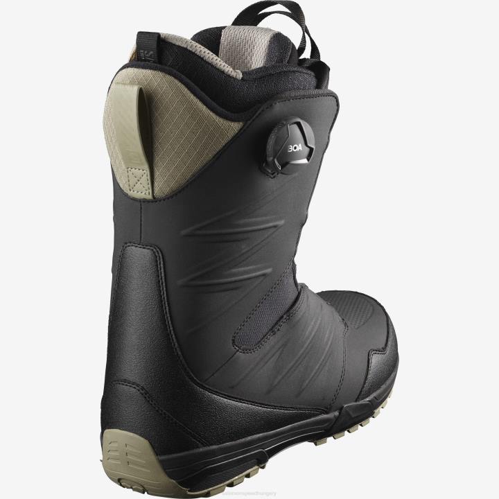 T8841385 Salomon fekete-vetiver férfi snowboard csizma synapse focus boa fekete-vetiver
