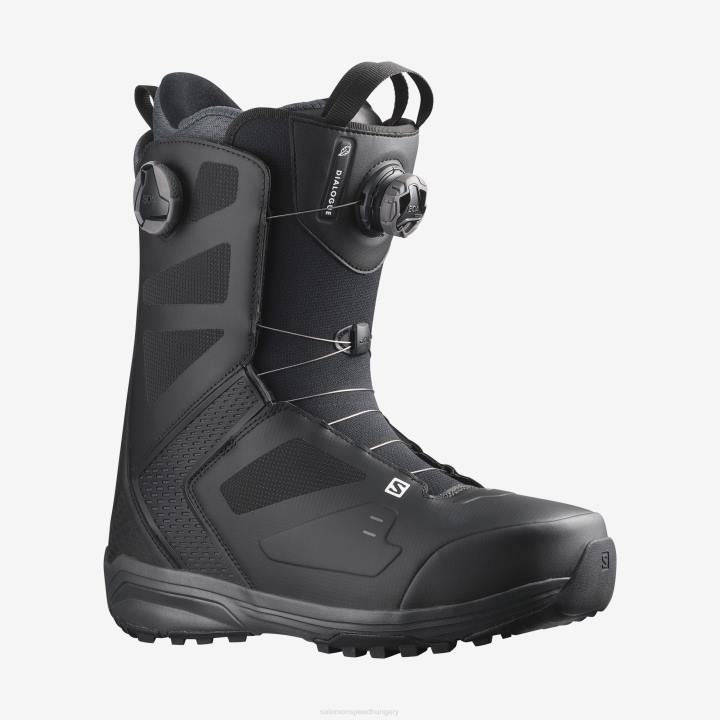 T8841386 Salomon fekete-mágnes férfi snowboard csizma dialog dual boa széles jp black-magnet