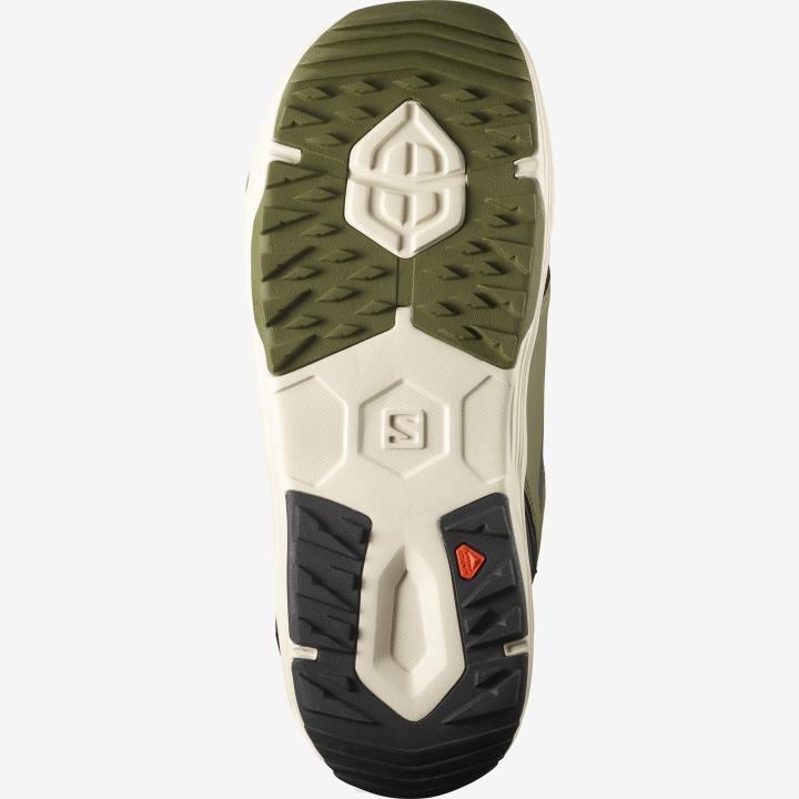 T8841387 Salomon olíva éjfekete-vetiver férfi snowboard csizma párbeszéd dual boa olíva éjfekete-vetiver