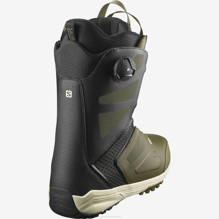 T8841387 Salomon olíva éjfekete-vetiver férfi snowboard csizma párbeszéd dual boa olíva éjfekete-vetiver
