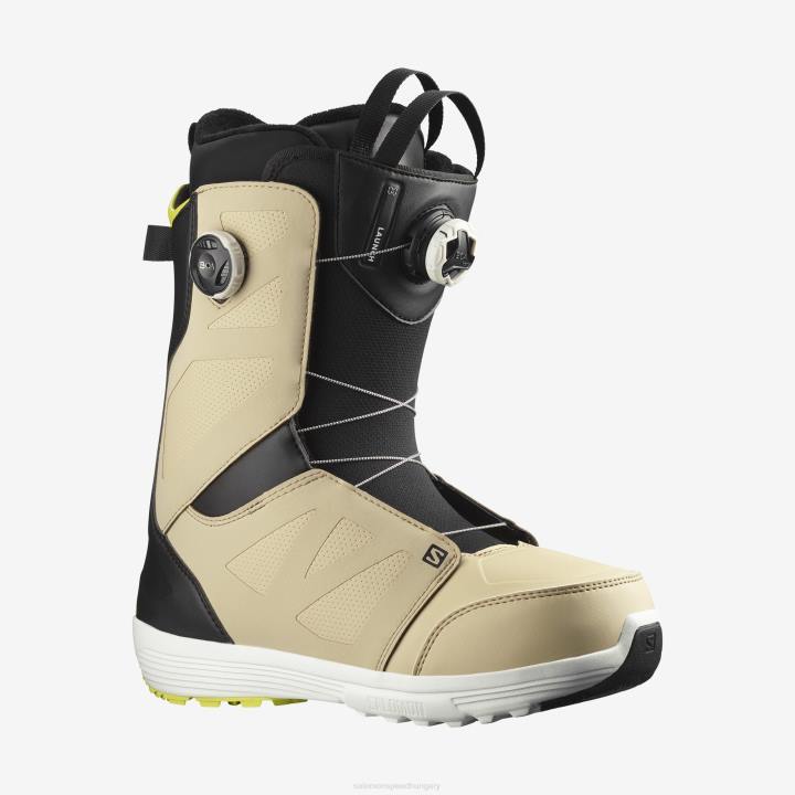 T8841390 Salomon szafari-fekete-ligetszépe férfi snowboard csizma launch boa sj színes szafari-fekete-ligetszépe