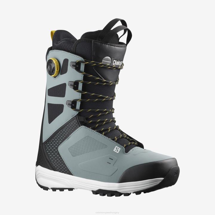 T8841397 Salomon katona-fekete-fehér férfi snowboard csizma párbeszédes csipke sj boa trooper-fekete-fehér