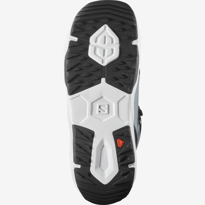 T8841397 Salomon katona-fekete-fehér férfi snowboard csizma párbeszédes csipke sj boa trooper-fekete-fehér