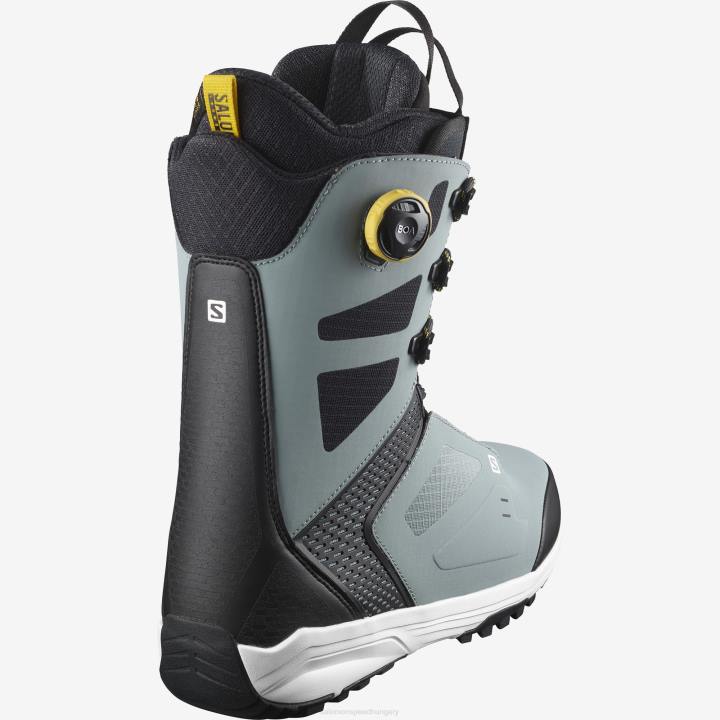 T8841397 Salomon katona-fekete-fehér férfi snowboard csizma párbeszédes csipke sj boa trooper-fekete-fehér