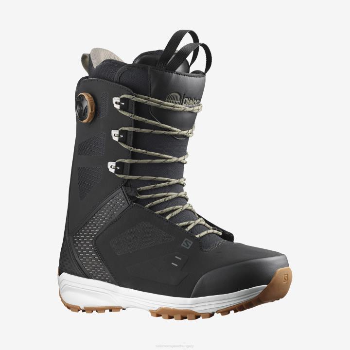 T8841398 Salomon fekete-vetiver férfi snowboard csizma párbeszédes csipke sj boa fekete-vetiver