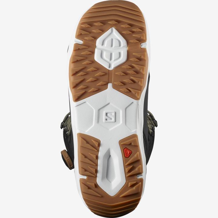 T8841398 Salomon fekete-vetiver férfi snowboard csizma párbeszédes csipke sj boa fekete-vetiver
