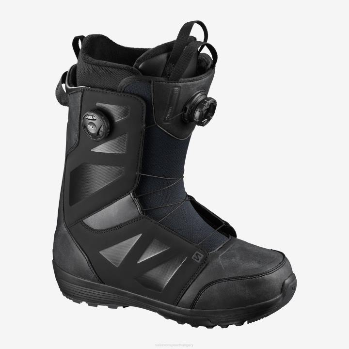 T8842173 Salomon fekete férfi snowboard csizma launch boa sj boa fekete
