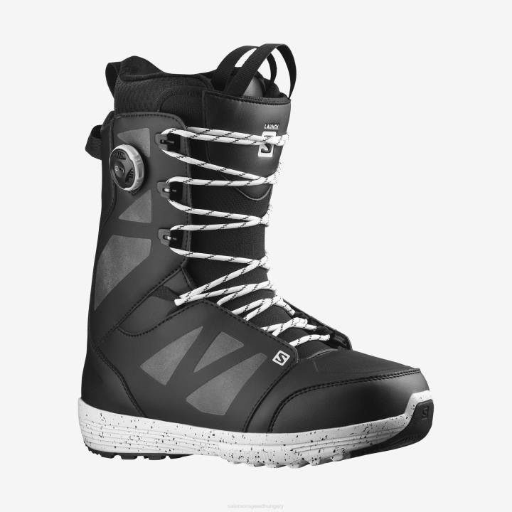 T8842176 Salomon fekete-fehér férfi snowboard csizma launch csipke boa sj fekete-fehér