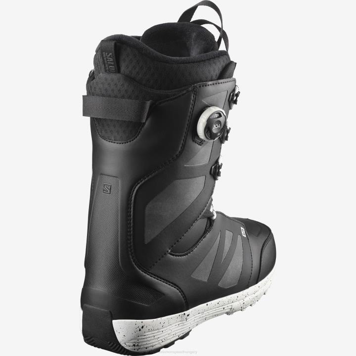 T8842176 Salomon fekete-fehér férfi snowboard csizma launch csipke boa sj fekete-fehér