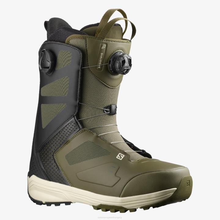T8842956 Salomon olíva éjszaka/fekete/vetiver párbeszéd dual boa snowboard boot men olive night black vetiver