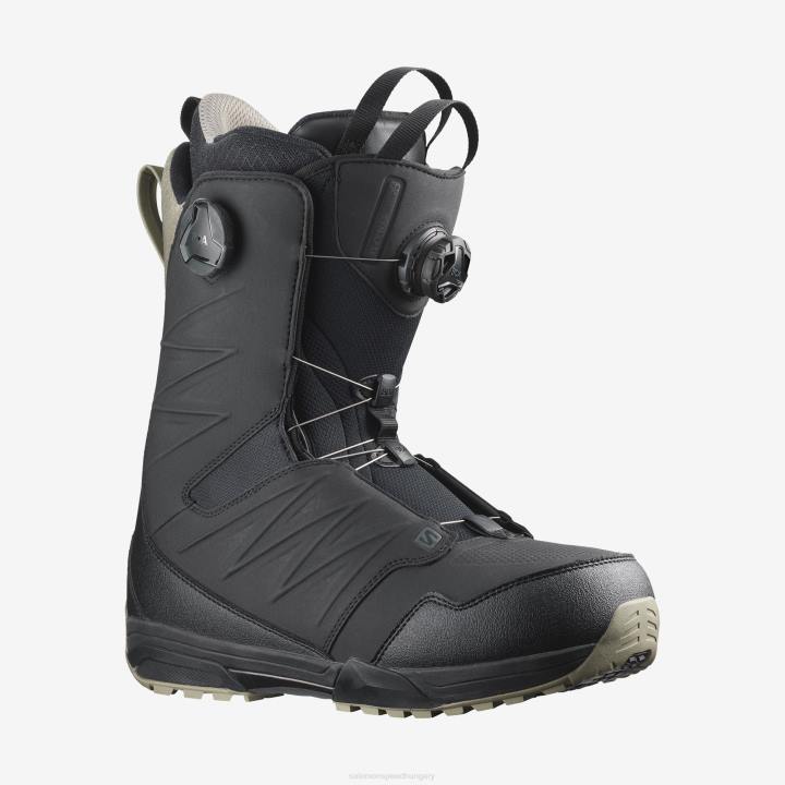 T8842958 Salomon fekete/vetiver synapse focus boa snowboard csizma férfi fekete vetiver