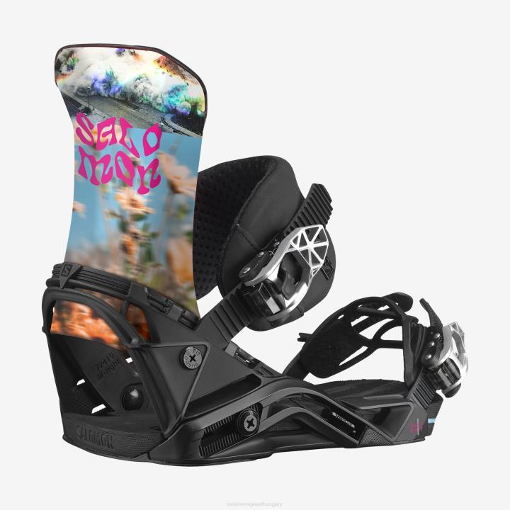 T8841408 Salomon fekete-virág férfi snowboard kötések kerületi fekete-virág