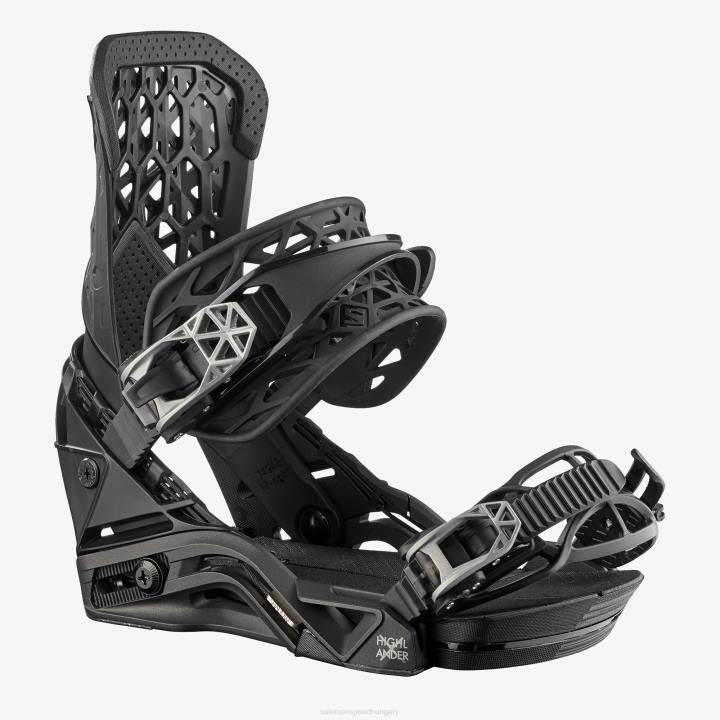 T884533 Salomon fekete highlander snowboard kötés férfi fekete