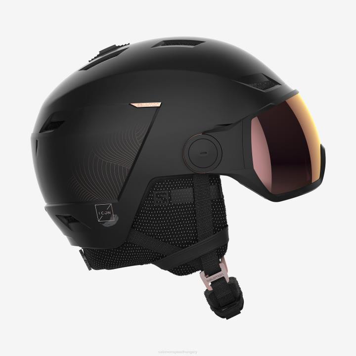 T8841291 Salomon fekete-rózsaszín arany női sisak icon lt visor sigma blk/rózsaszín fekete-rózsaszín arany