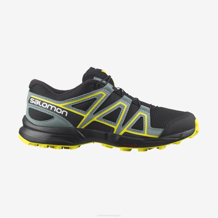 T8842985 Salomon fekete/ligetszépe speedcross cipő junior fekete ligetszépe