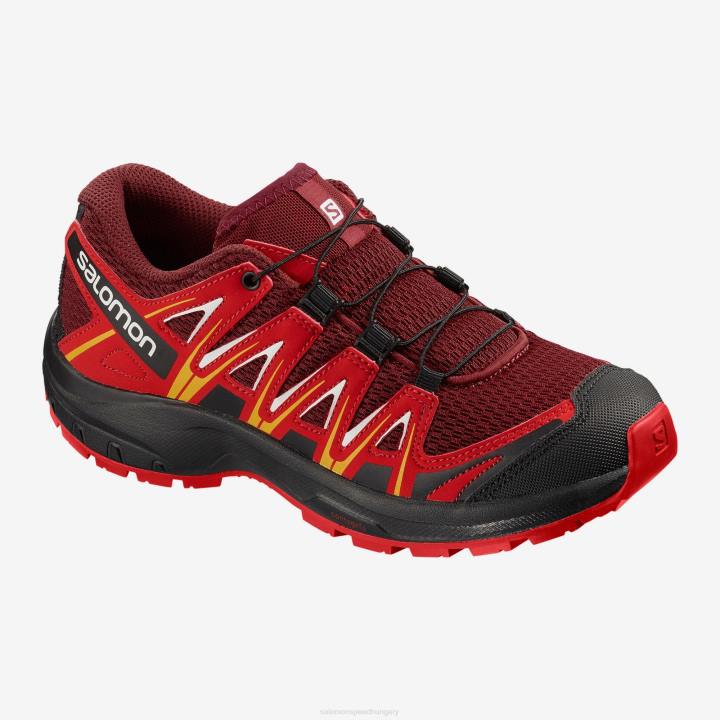 T8842986 Salomon piros dália/barbadosi cseresznye/spektra sárga xa pro 3d cipő junior piros dahlia barbados cherry spectra sárga
