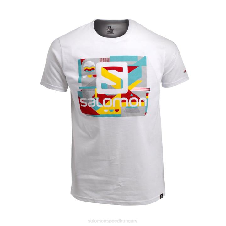 T8843738 Salomon fekete-fehér geo ss tee b fekete/fehér