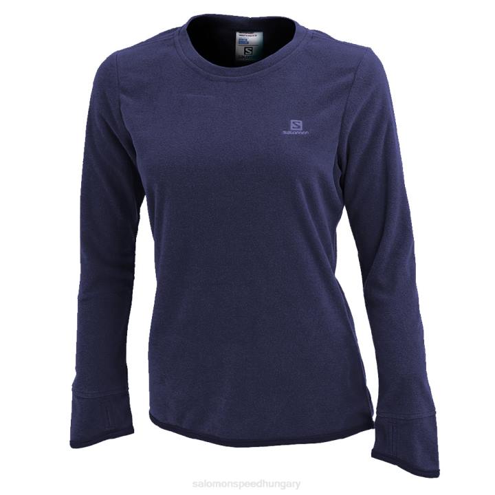 T8843755 Salomon holdkő/haditengerészet kabru pulóver g lunar rock/navy