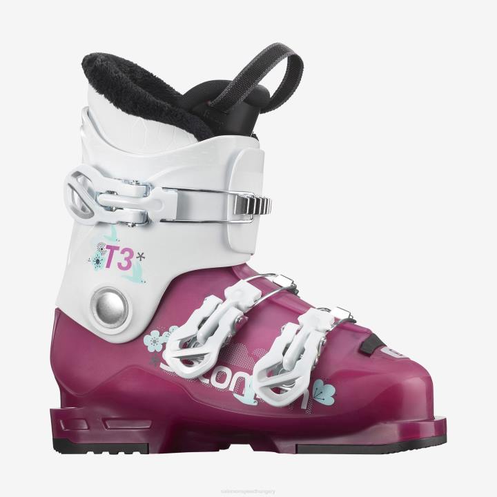 T8842000 Salomon rózsa ibolya áttetsző-fehér junior-gyerek pályás csizma t3 rt lányos rose lila áttetsző-fehér
