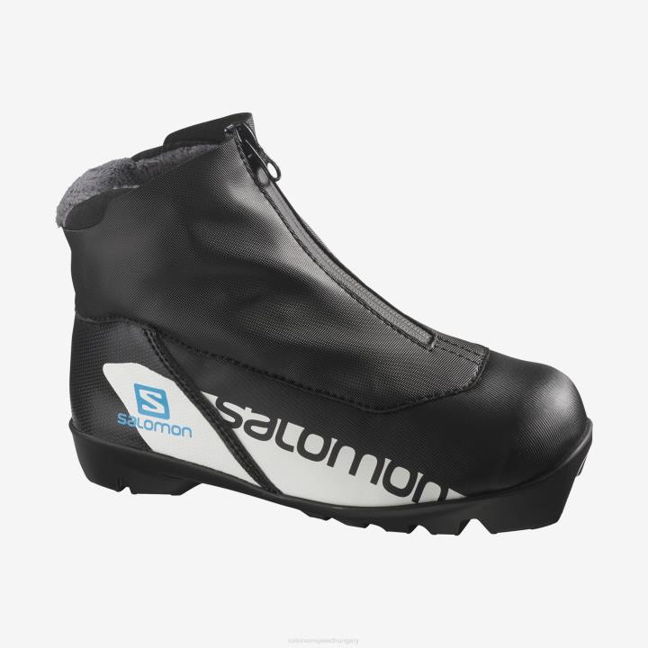 T8842045 Salomon fekete-folyamatkék junior-gyerek klasszikus nordic csizma rc black-process blue