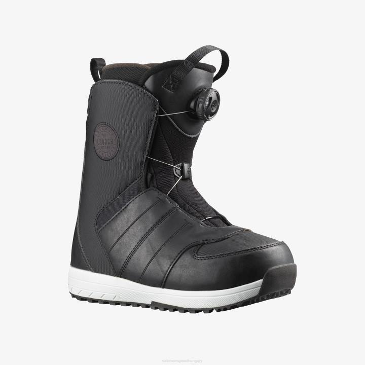 T884568 Salomon fekete launch boa jr snowboard csizma junior fekete
