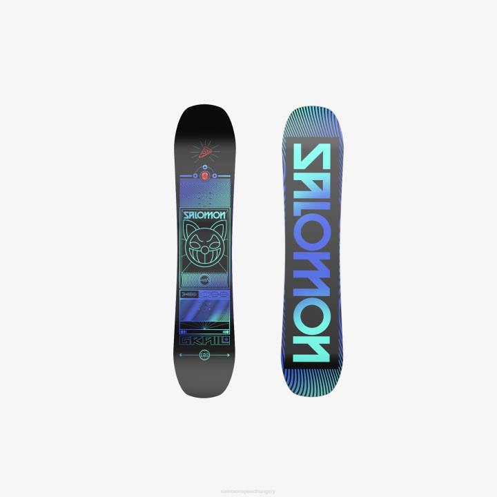 T884565 Salomon fekete kék grál snowboard junior fekete
